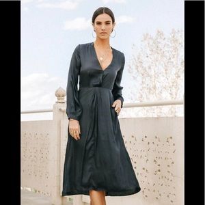 Bohme Navy Serene Twist Front Dress - Brand New!